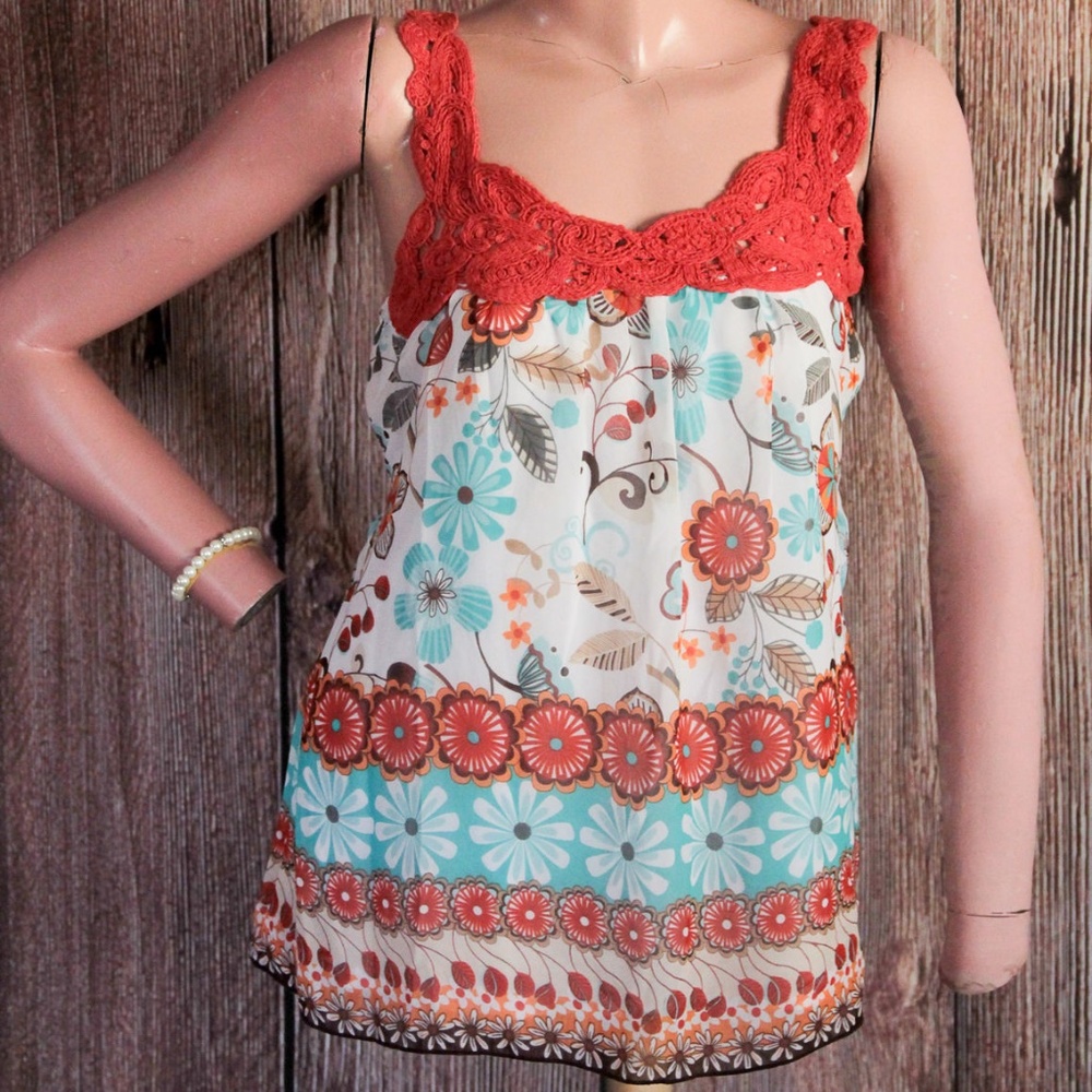 Three Pink Hearts Trixxi Top Medium